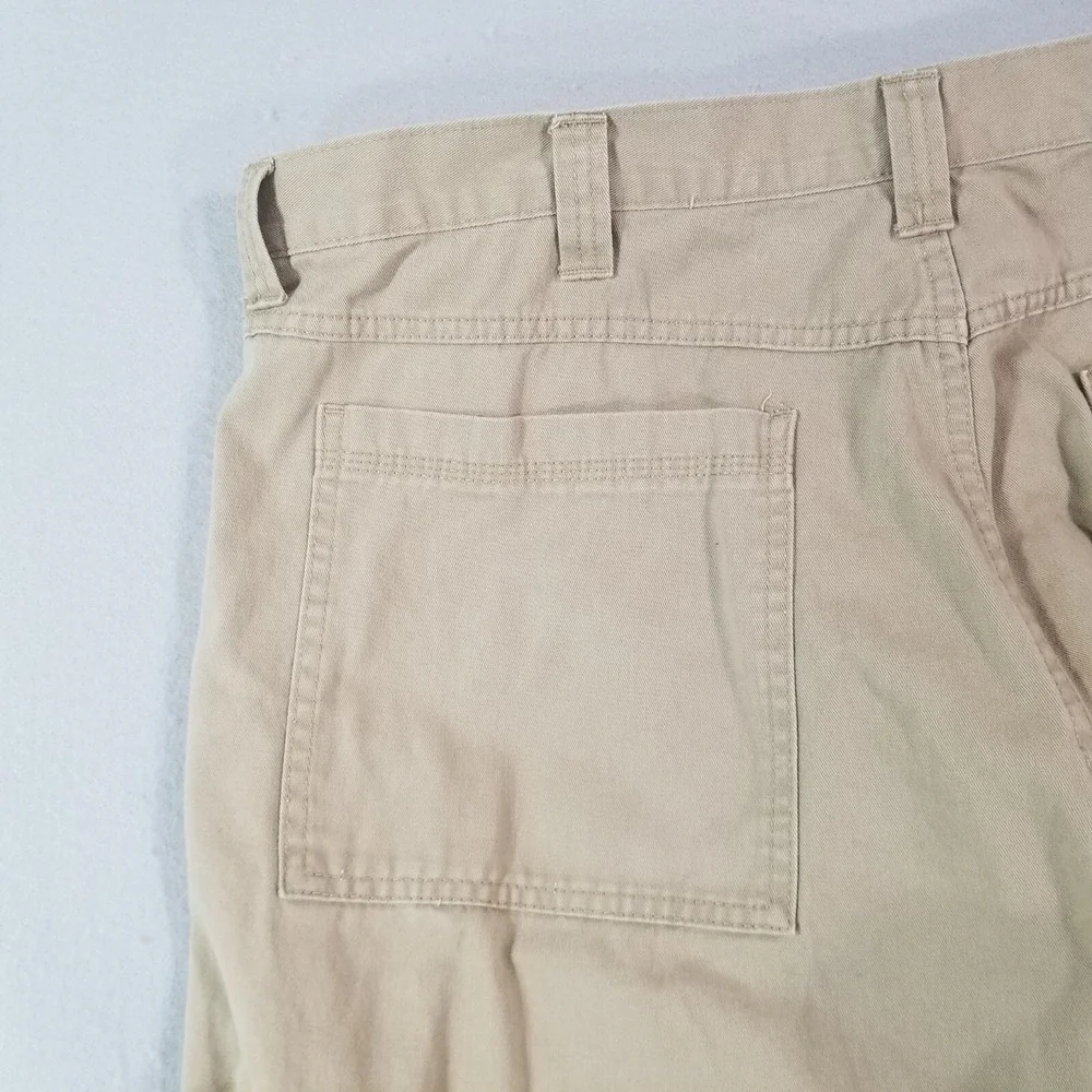 Wrangler cargo pants men's 40x32 regular fit straight beige tan cotton outdoor